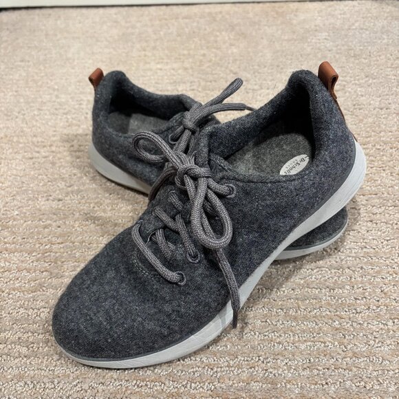 Dr. Scholl's Dark Grey Wool Freestep Women Sneakers - Size 10 - Picture 1 of 7